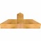 Ekena Millwork Portland Rough Sawn Timber Gable Bracket, Western Red Cedar, 36"W x 15"H x 6"D x 6"F, 10/12 Pitch GBW036X15X0606POR00RWR - alternate 3
